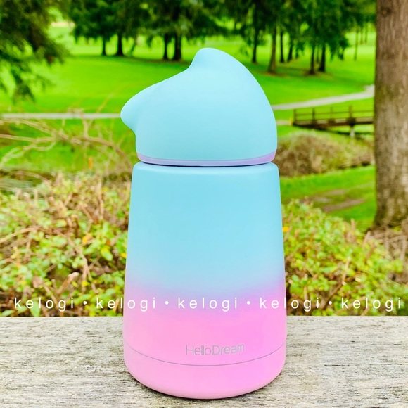 Other - 💫LAST💫Ombre Kitty Blue & Pink Insulated Tumbler